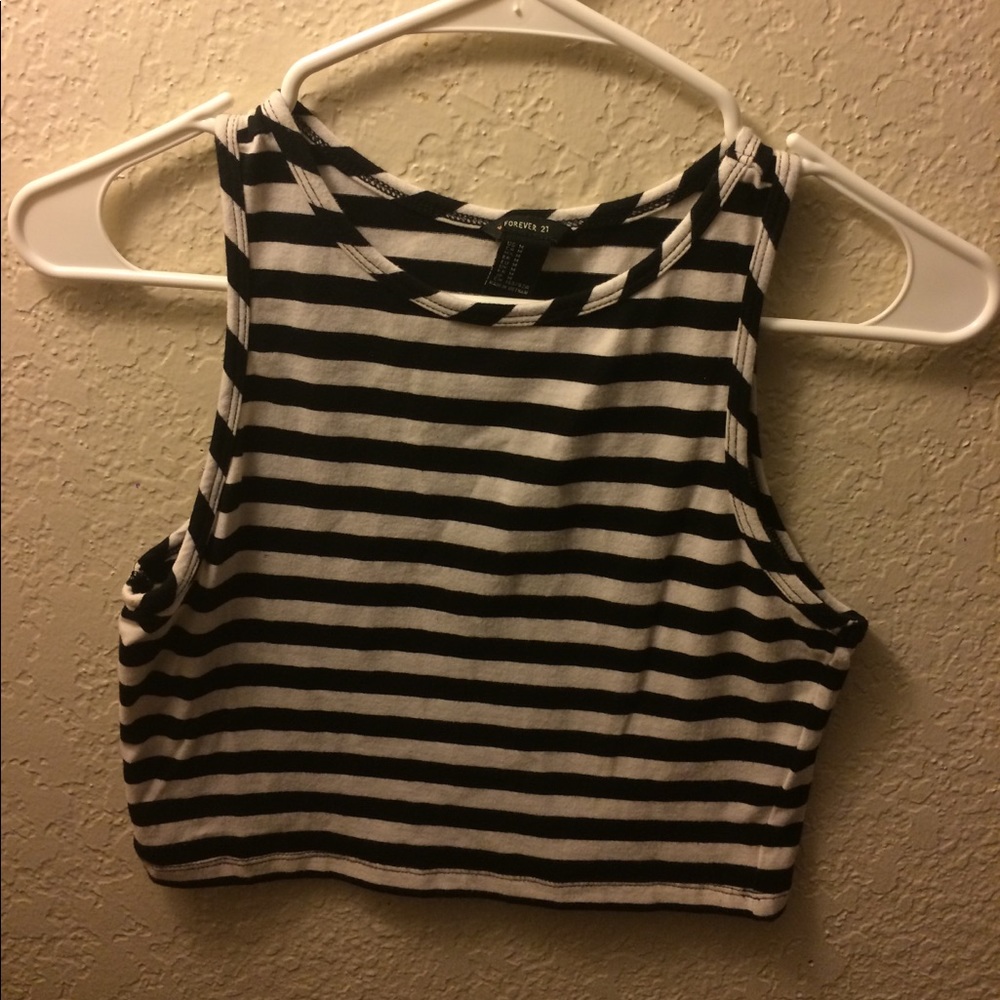 Striped crop top